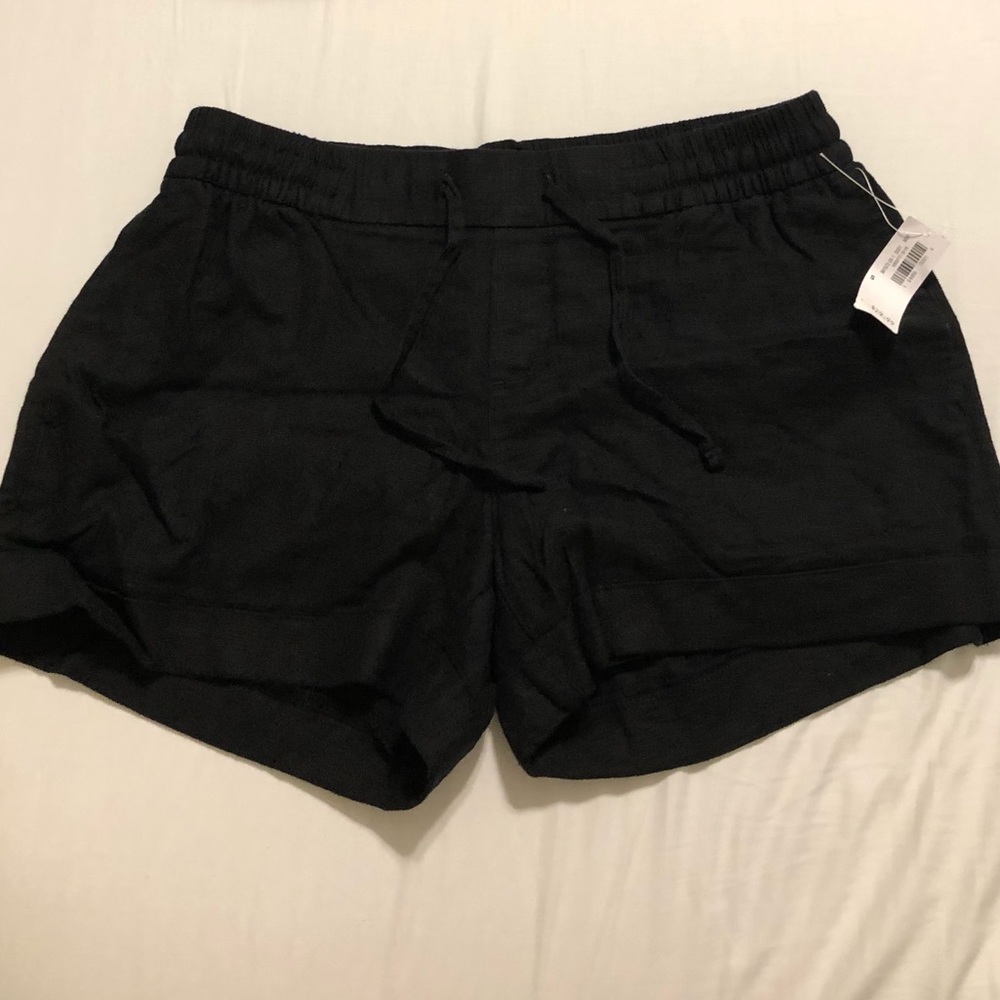 NWT Old Navy Black Linen Short